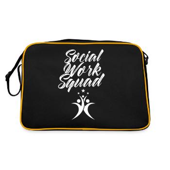 Team Social Work Social Work Social Workers - Retro Bag - black/gold - Back