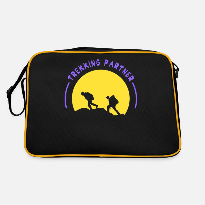 Trekking Partner Wandern Wanderer Wanderung Retro Tasche