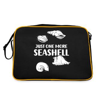 Une seule coquille collecteur de coquillages collecteurs de mollusques - Sac Retro - noir/or - Dos