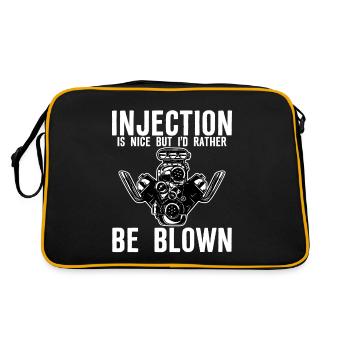 Injection Is Nice But I'd Rather Be Blown - Retro Bag - black/gold - Back
