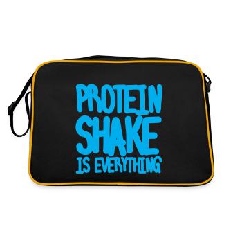 Protein Shake Is Everything - Retro Bag - black/gold - Back