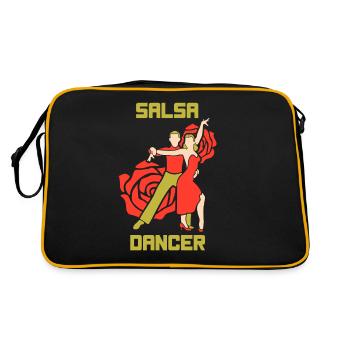 Danseur de Salsa Hobby Dancing Dance - Sac Retro - noir/or - Dos