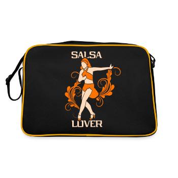 Salsa Lover Dancer Dance Dance Hobby - Retro Bag - black/gold - Back