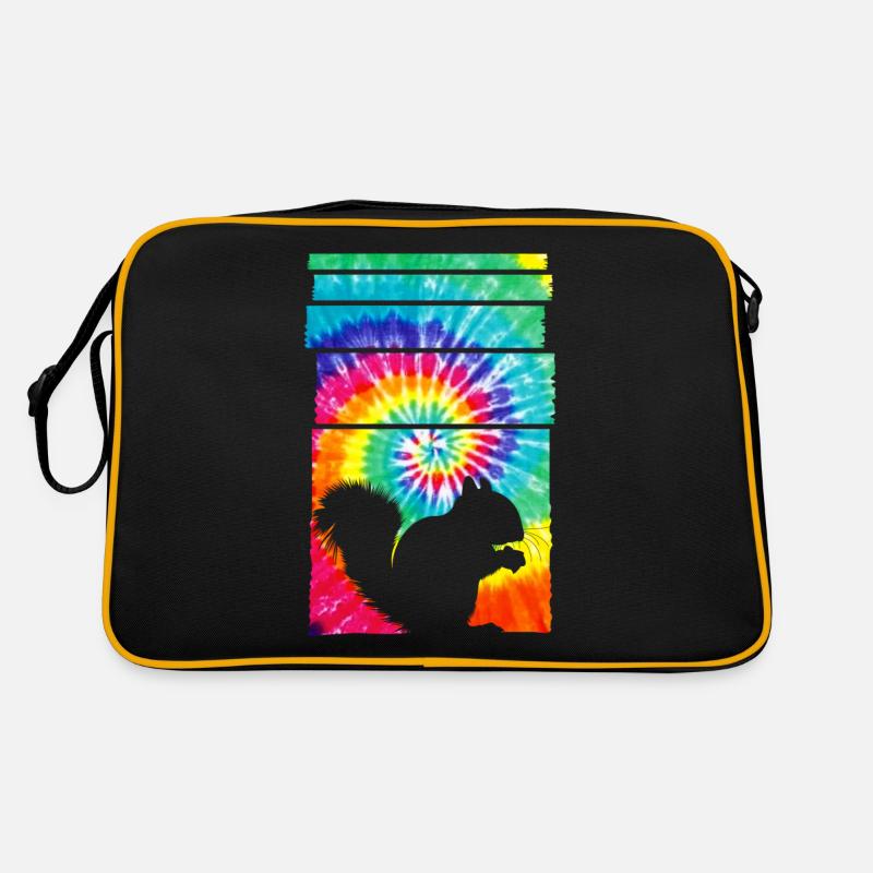 Eichhörnchen Hippie Tie Dye Retro Tasche
