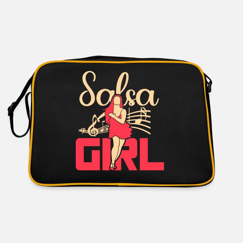 Salsa Mädchen Hobby Tanz Tanzen Tänzer Retro Tasche