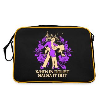 En cas de doute Salsa It Out Dancer Dance Dance - Sac Retro - noir/or - Dos