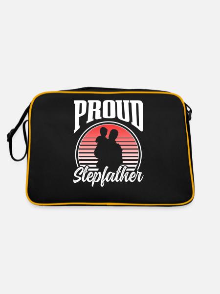 Fier beau-père Fête des pères beau-père Beau-père - Sac Retro - noir/or - Dos