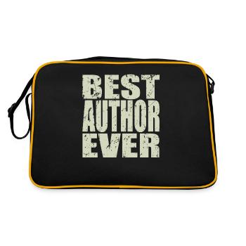 Meilleur auteur de tous les temps Cadeau d’auteur - Sac Retro - noir/or - Dos