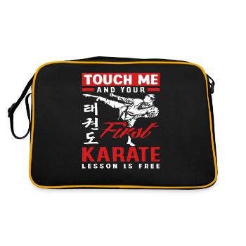 Karaté Martial Artist Fighter - Sac Retro - noir/or - Dos