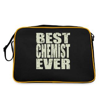 Best Chemist ever Chemist Gift - Retro Bag - black/gold - Back
