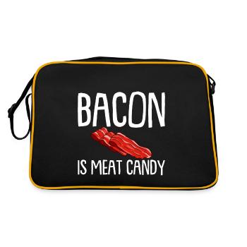 Bacon Is Meat Candy - Retro Bag - black/gold - Back