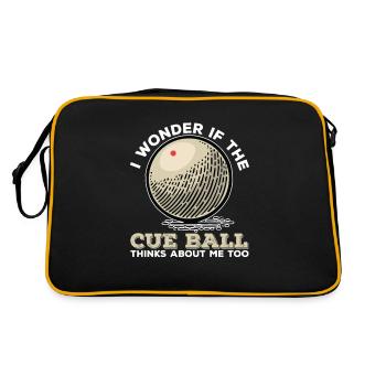 Funny Pool Snooker Game For Billiard Players Cue - Retro Bag - black/gold - Back