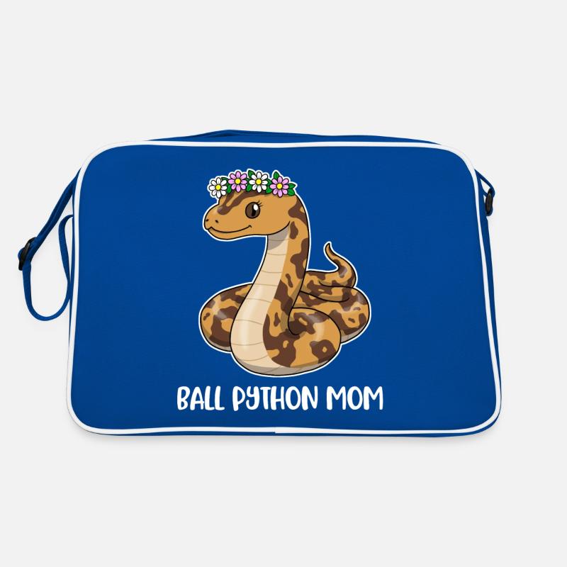 Ball Python Mom Schlangen Geschenk Retro Tasche