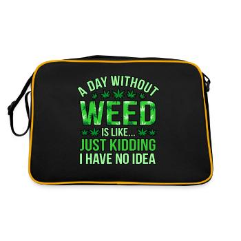 Cannabis - Sac Retro - noir/or - Dos