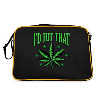 Cannabis - Sac Retro - noir/or - Dos
