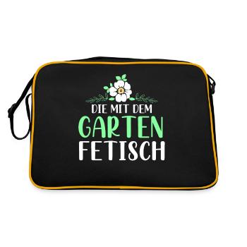 Kleingarten anfänger Die mit dem Garten Fetisch - Retro Tasche - Schwarz/Gold - Hinten