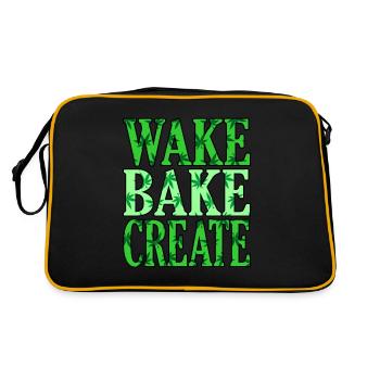 Cannabis - Sac Retro - noir/or - Dos