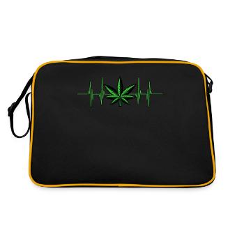 Cannabis - Sac Retro - noir/or - Dos
