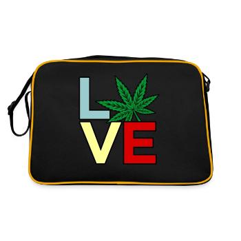 Cannabis - Sac Retro - noir/or - Dos