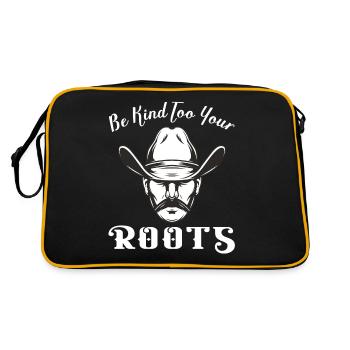 Be Nice To Your Roots Western Cowboy Hat - Retro Bag - black/gold - Back