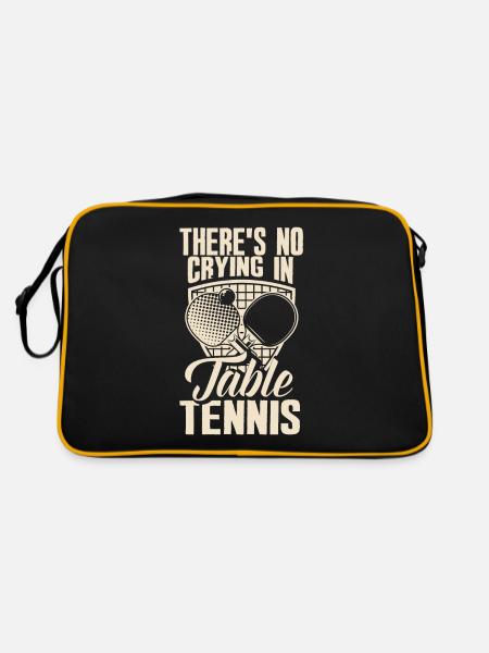 Fun Table Tennis Gift - Retro Bag - black/gold - Back