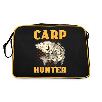 Chasseur de carpes Pêche à la carpe Chasse au poisson - Sac Retro - noir/or - Dos
