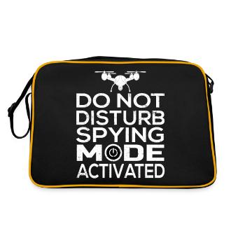 Please Do Not Disturb Spy Mode Enabled High - Retro Bag - black/gold - Back
