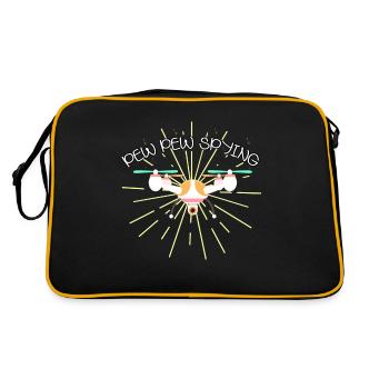 Pew Pew Mode espion sur enregistreur caché - Sac Retro - noir/or - Dos