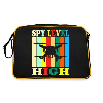 Spy Level High Spy Mode On Hidden - Retro Bag - black/gold - Back
