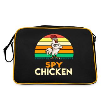 Spy Chicken High Spy Mode On Sunset - Retro Bag - black/gold - Back