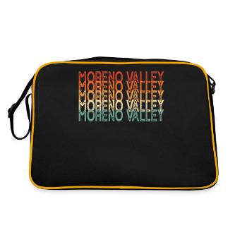 Moreno Valley Californie - Sac Retro - noir/or - Dos