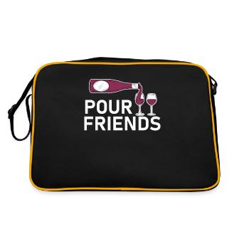 Funny Winemaking Winery For A Sarcastic Winemaker - Retro Bag - black/gold - Back