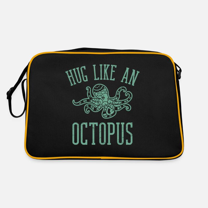 Câlin comme une pieuvre pour un plongeur marin Sac Retro