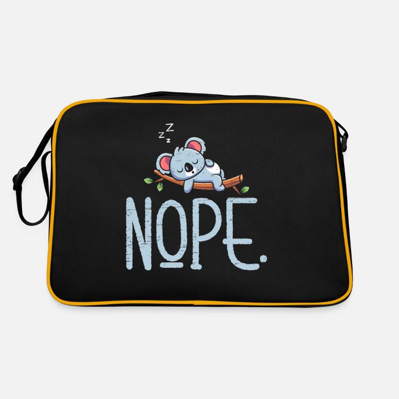 Nope Koala Bear for a Zoo Animal Lovers Retro Bag
