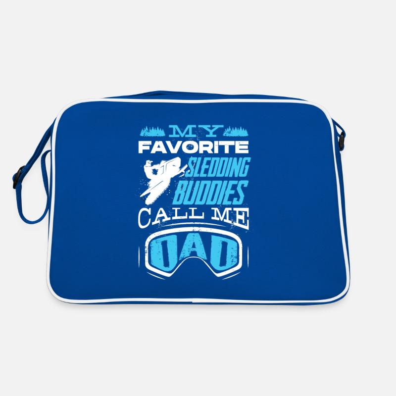 Snowmobile Riding Snowmobiling Snowmobiler Retro Tasche