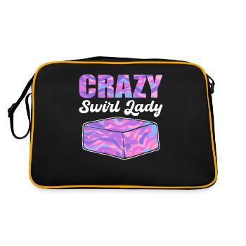 Crazy Swirl Lady Soap Making Soap Cooking - Retro Bag - black/gold - Back