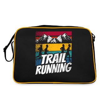 Trail Running Rennen Traillauf Runner - Retro Tasche - Schwarz/Gold - Hinten