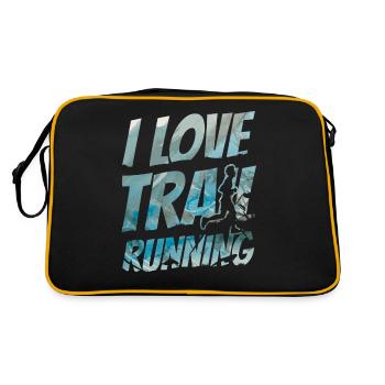 J’adore le trail running coureur de trail - Sac Retro - noir/or - Dos