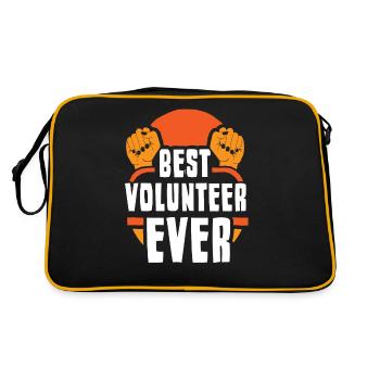 Best Volunteer Of All Time Profession Voluntary - Retro Bag - black/gold - Back