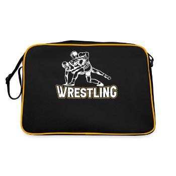 Lutteur Lutteur Lutte Lutte Lutte - Sac Retro - noir/or - Dos