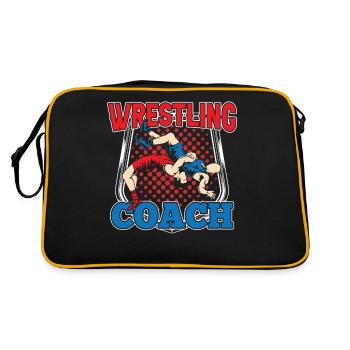 Entraîneur de lutte Lutte Lutte Lutte - Sac Retro - noir/or - Dos