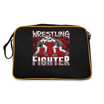 Wrestling Fighter Wrestling Wrestling Wrestling - Retro Bag - black/gold - Back