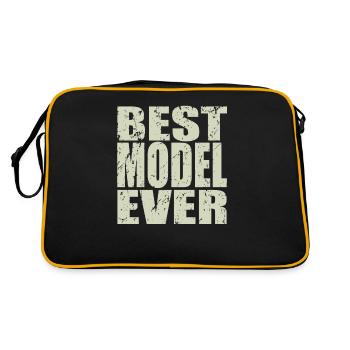 Best Model ever Model Gift - Retro Bag - black/gold - Back