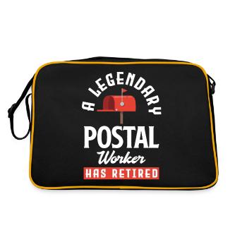 Fonctionnaires postaux Pensionné - Sac Retro - noir/or - Dos