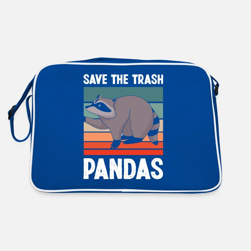 Waschbär Müll Panda Retro Tasche