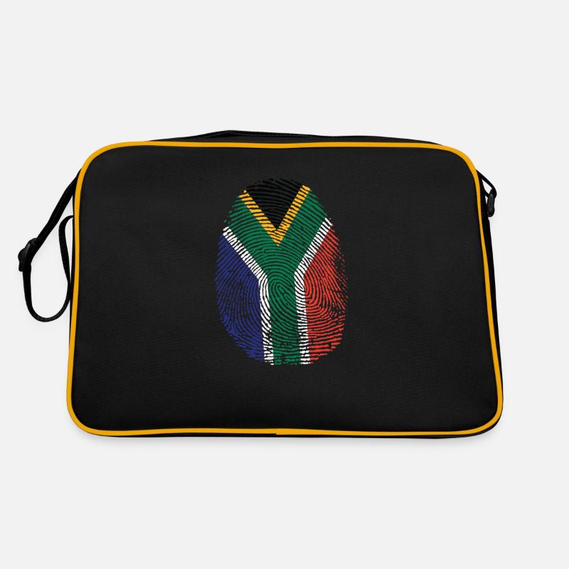 Empreinte digitale Afrique du Sud D.N.A. Continent Sac Retro