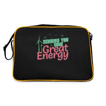 Sending You Great Energy Drôle Technicien en - Sac Retro - noir/or - Dos