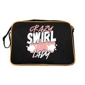 Crazy Swirl Lady Soap Making Soap Cooking - Retro Bag - black/gold - Back