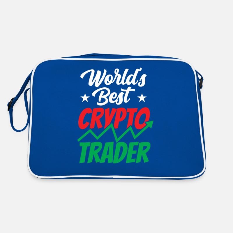 Weltbester Krypto Trader Trading Crypto Traden Retro Tasche