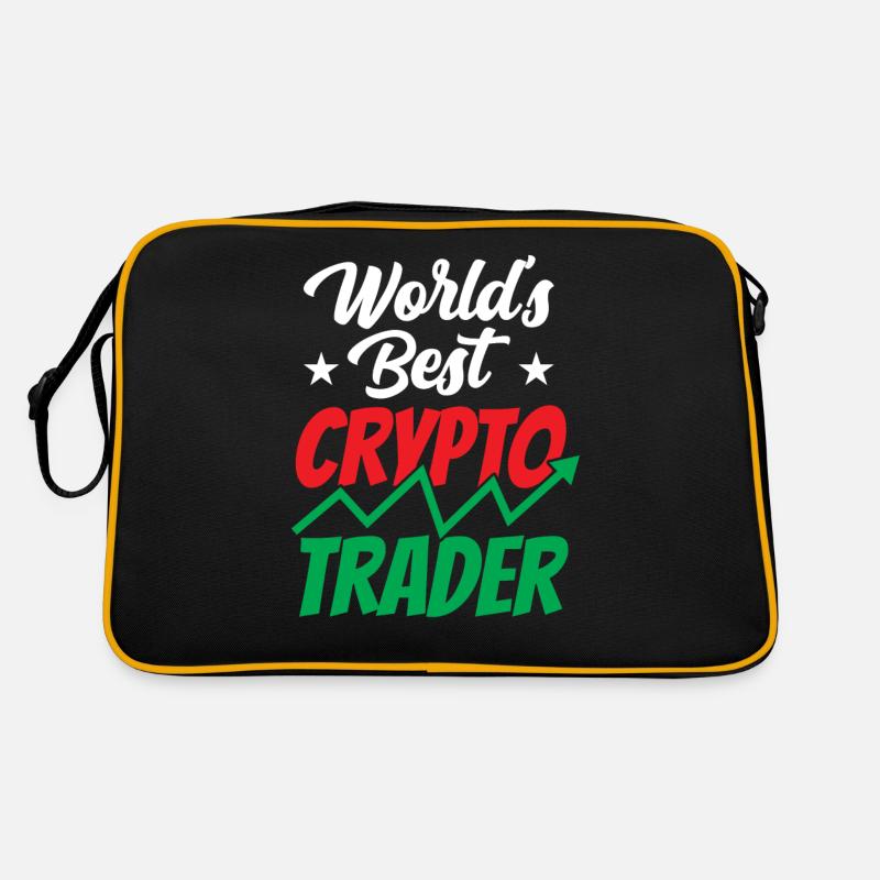 Meilleur Crypto Trader Trading Crypto Trading - Sac Retro - noir/or